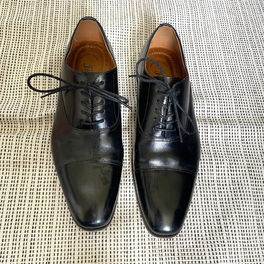Black Leather Florsheim Oxford Dress Shoes